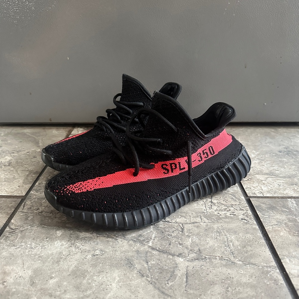 Black and Red Yeezy Boost 700